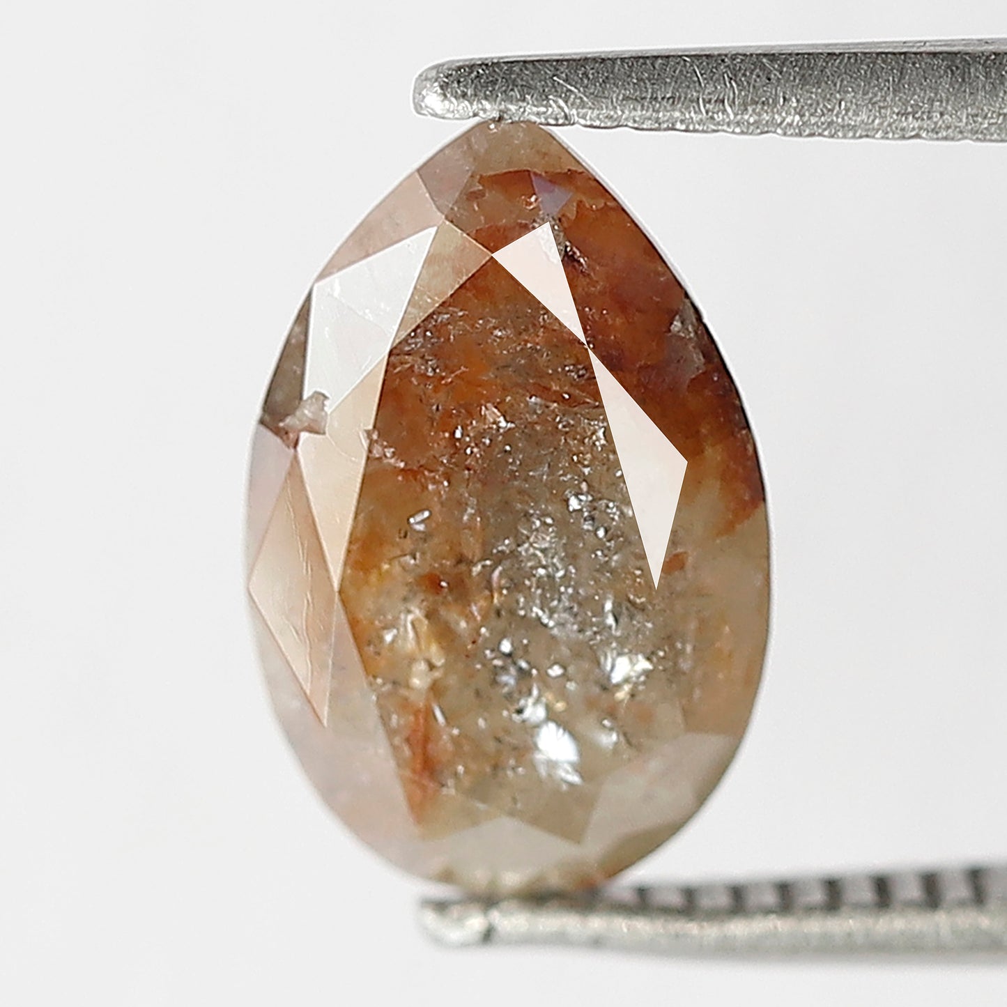 2.09 CT Pear Shape Reddish Gray Diamond, Natural Conflict Free 10.70 MM Ethical Loose Diamond