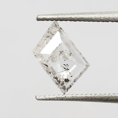 0.48 CT Rhombus cut Loose Diamond 6.30 MM Natural white Color Salt and Pepper Diamond For Jewelry
