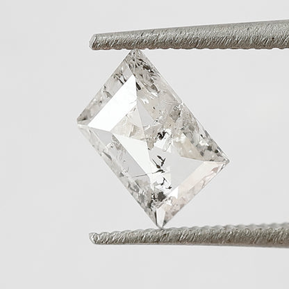 0.48 CT Rhombus cut Loose Diamond 6.30 MM Natural white Color Salt and Pepper Diamond For Jewelry