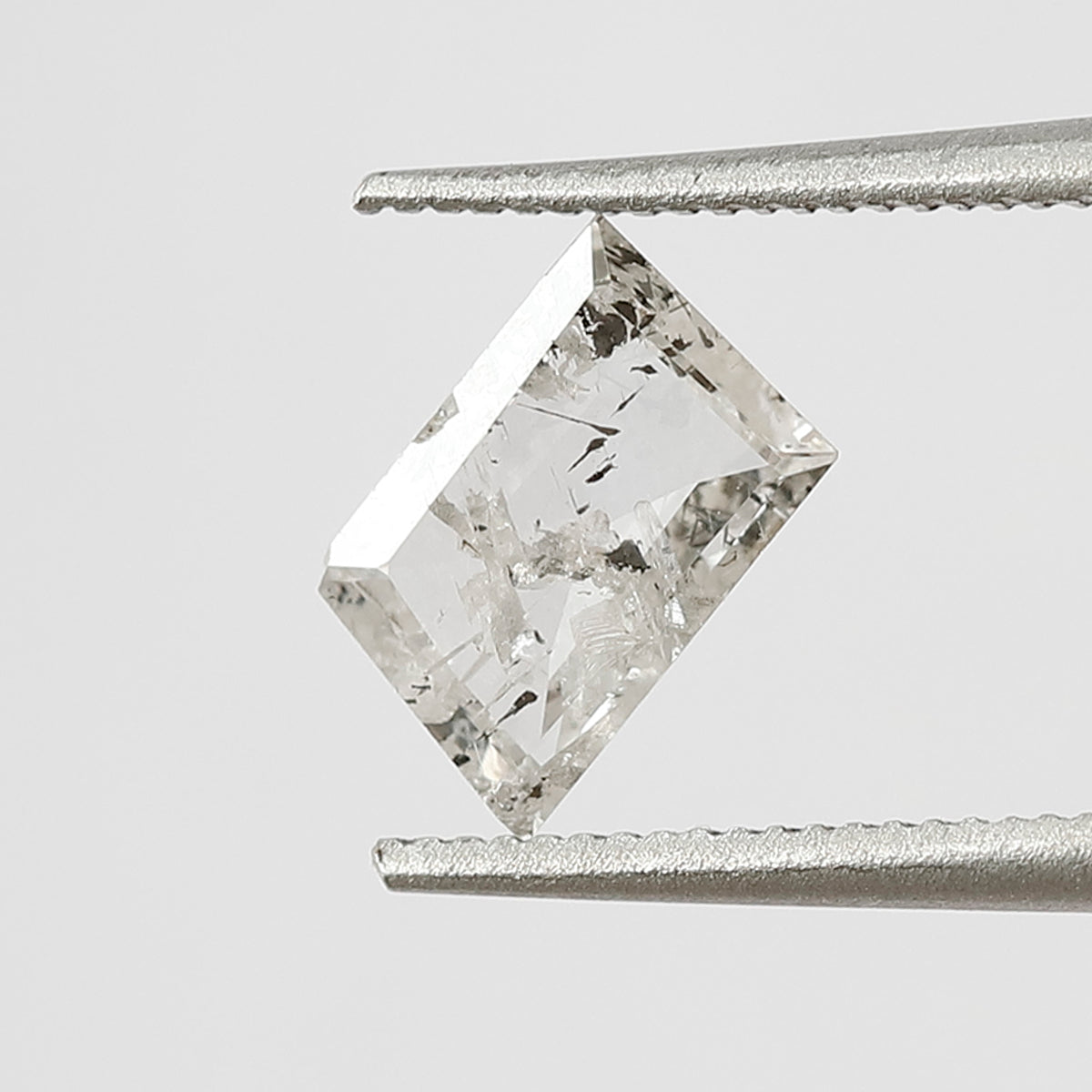 0.48 CT Rhombus cut Loose Diamond 6.30 MM Natural white Color Salt and Pepper Diamond For Jewelry