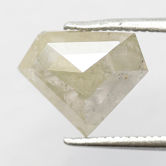 Diamond Shape 2.00 Ct Natural Grayish Green Diamond | 8.60 mm Conflict Free Loose Diamond for Jewelry