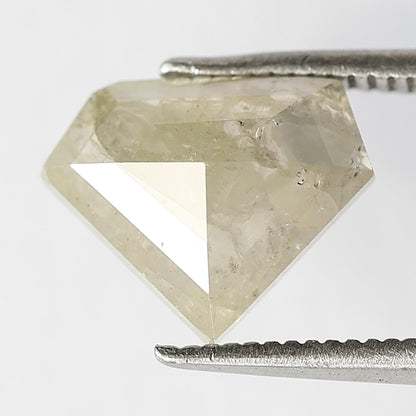 Diamond Shape 2.00 Ct Natural Grayish Green Diamond | 8.60 mm Conflict Free Loose Diamond for Jewelry