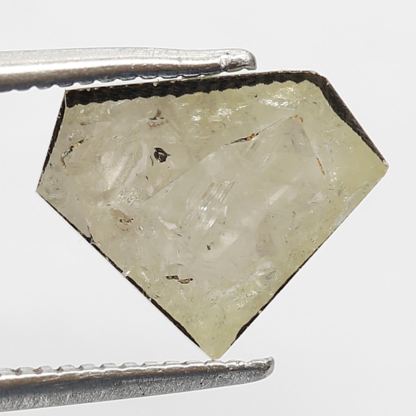 Diamond Shape 2.00 Ct Natural Grayish Green Diamond | 8.60 mm Conflict Free Loose Diamond for Jewelry