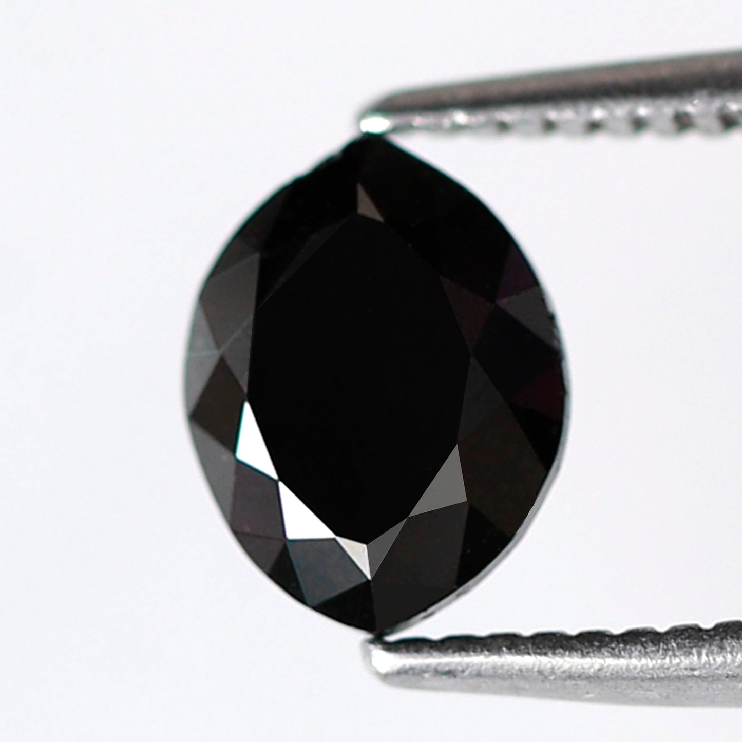 0.97 Ct Marquise Black Diamond AAA Quality, Natural Treated Loose Conflict Free Diamond for Women Ring