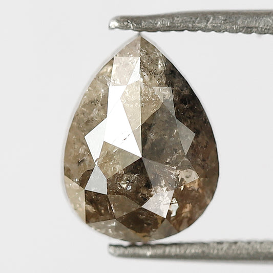 2.09 Ct Pear Shape Rustic Diamond | Natural Brownish Ethical Conflict Free Loose Diamond
