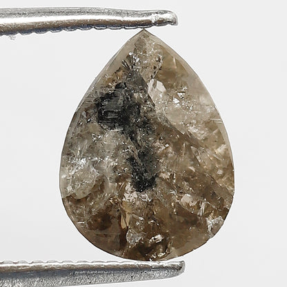 2.09 Ct Pear Shape Rustic Diamond | Natural Brownish Ethical Conflict Free Loose Diamond