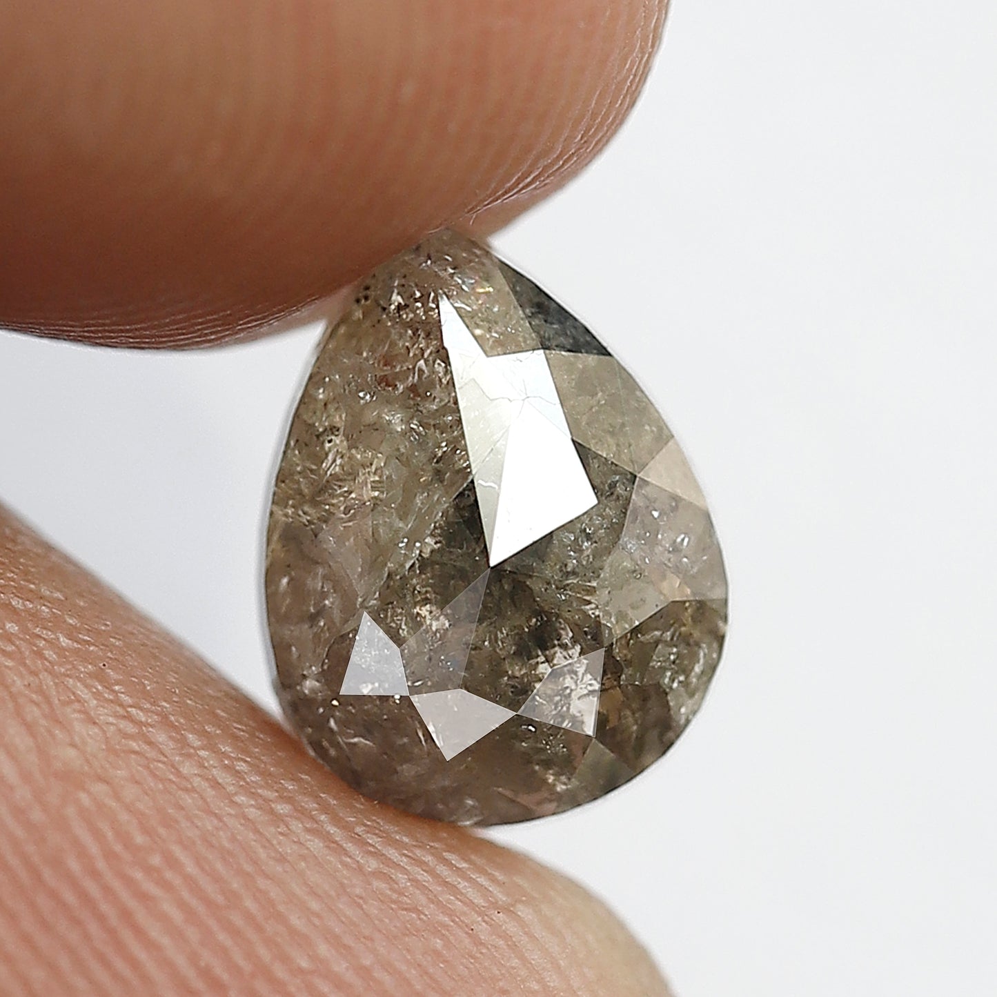 2.09 Ct Pear Shape Rustic Diamond | Natural Brownish Ethical Conflict Free Loose Diamond