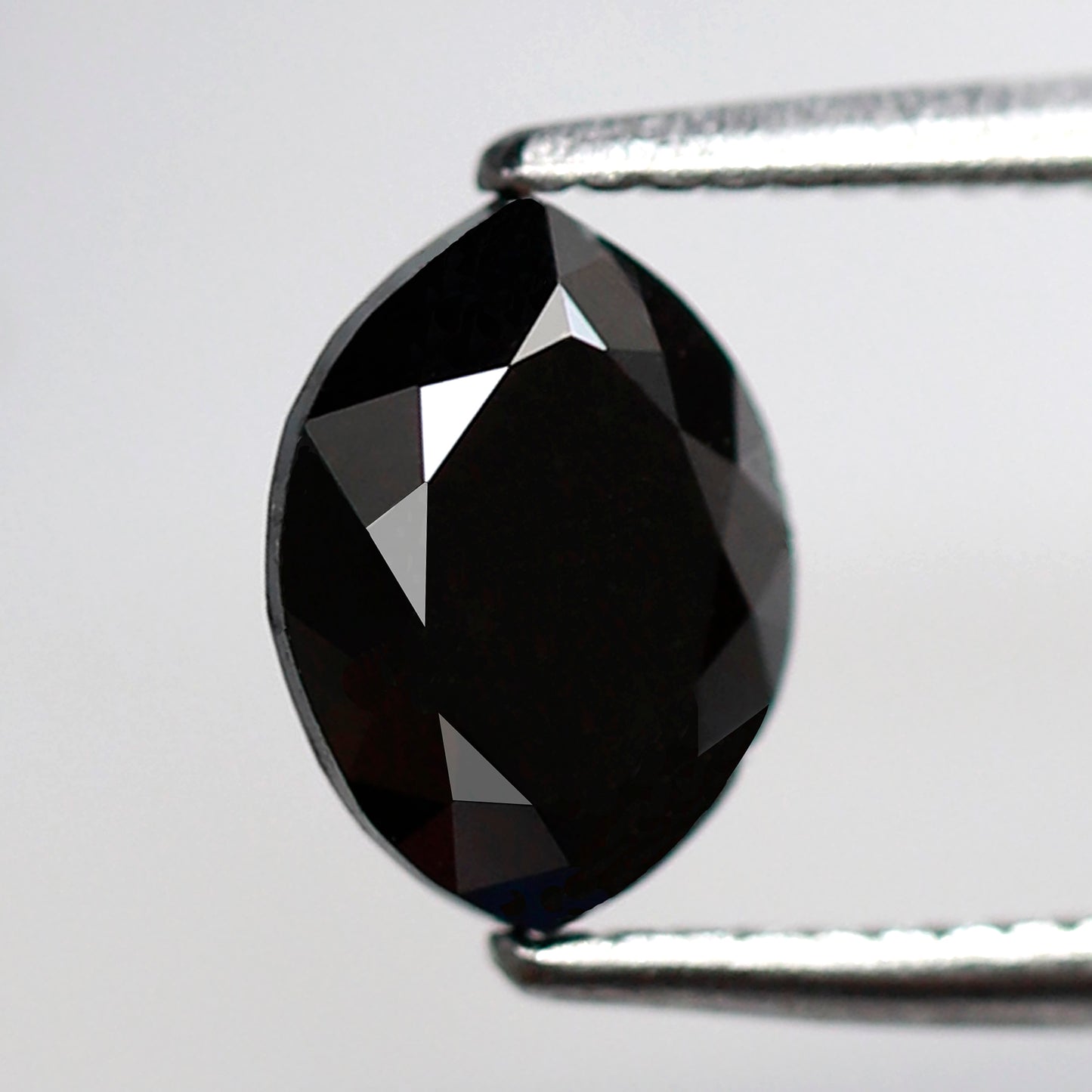 0.97 Ct Marquise Black Diamond AAA Quality, Natural Treated Loose Conflict Free Diamond for Women Ring