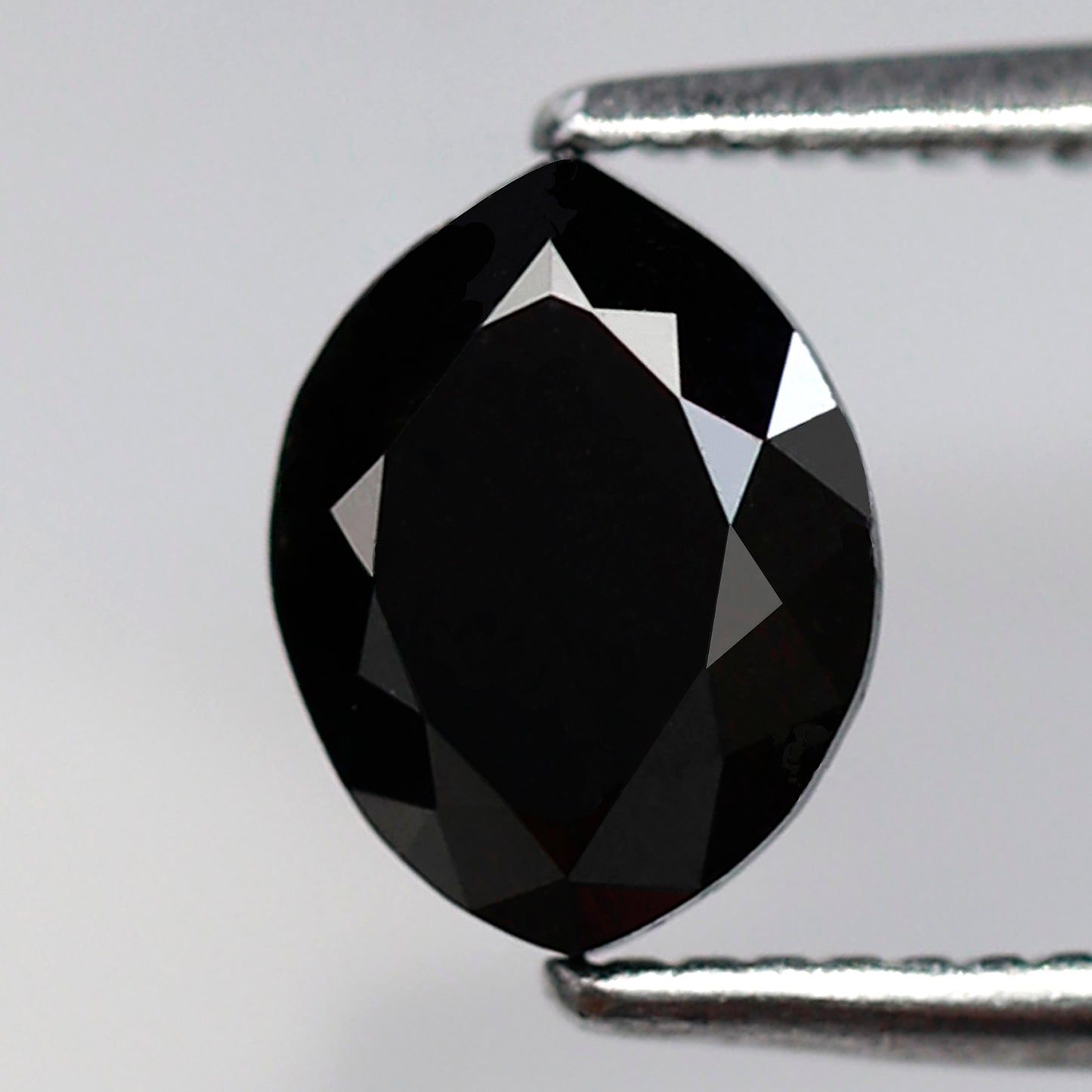 0.97 Ct Marquise Black Diamond AAA Quality, Natural Treated Loose Conflict Free Diamond for Women Ring