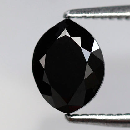 0.97 Ct Marquise Black Diamond AAA Quality, Natural Treated Loose Conflict Free Diamond for Women Ring