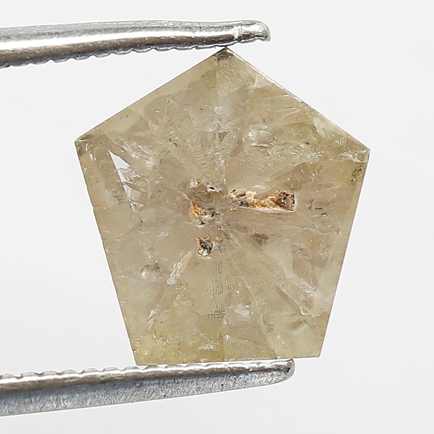 Natural 1.67 Ct Brownish Gray Geometric cut Diamond | Rustic Ethical Conflict Free Loose Stone for Jewelry