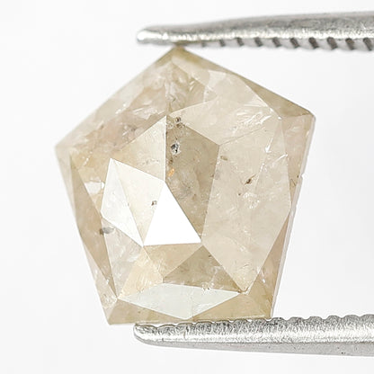 Natural 1.67 Ct Brownish Gray Geometric cut Diamond | Rustic Ethical Conflict Free Loose Stone for Jewelry