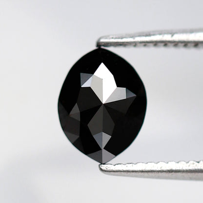 0.97 Ct Marquise Black Diamond AAA Quality, Natural Treated Loose Conflict Free Diamond for Women Ring