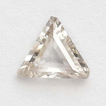 0.50 Ct 6.5 mm Brown Color Diamond Triangle shape Diamond for making Pendant