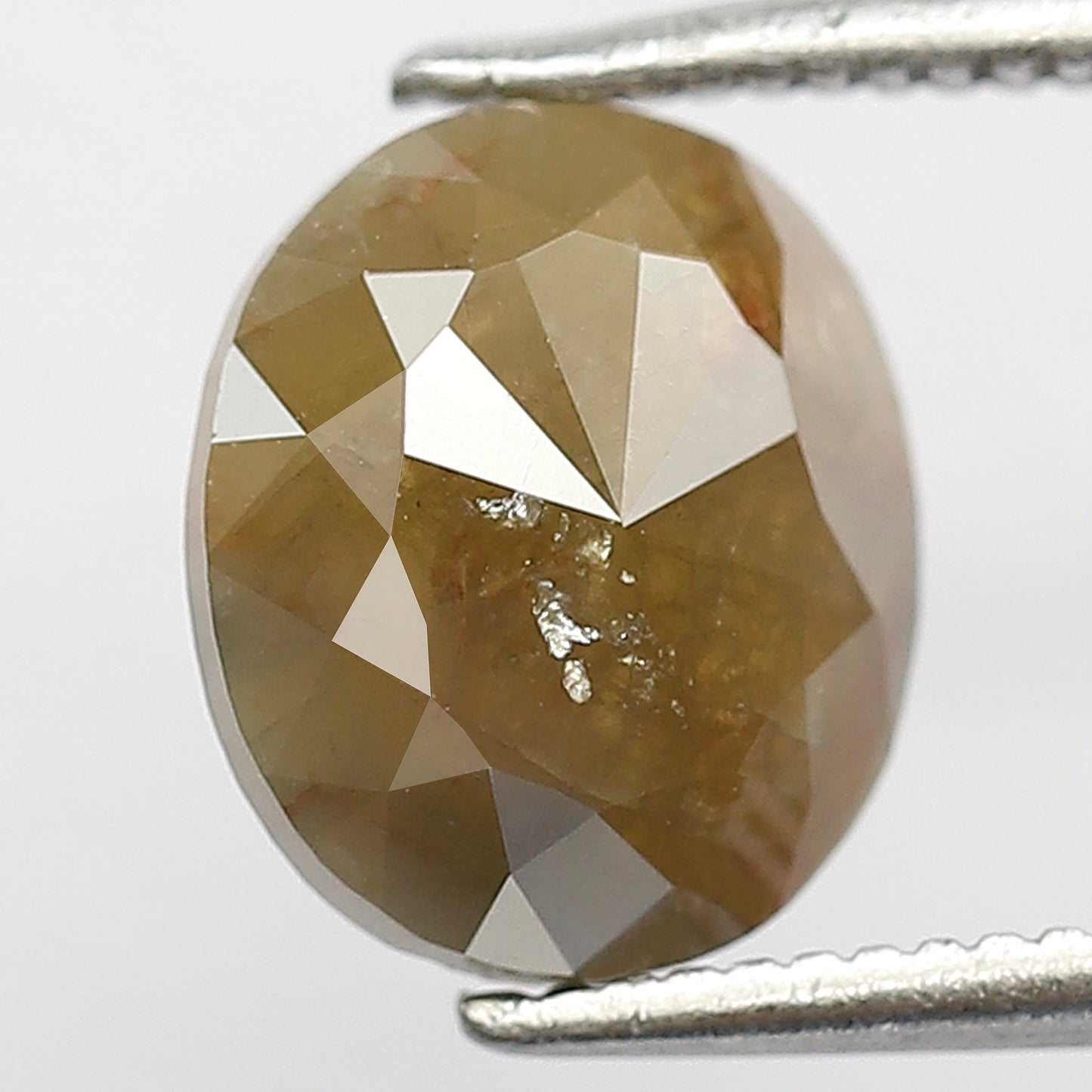 1.73 CT Oval Shape Ethical Loose Diamond, Natural Greenish Earth Mined Rustic Diamond For Oval Diamond Ring