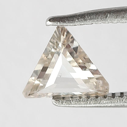 0.50 Ct 6.5 mm Brown Color Diamond Triangle shape Diamond for making Pendant