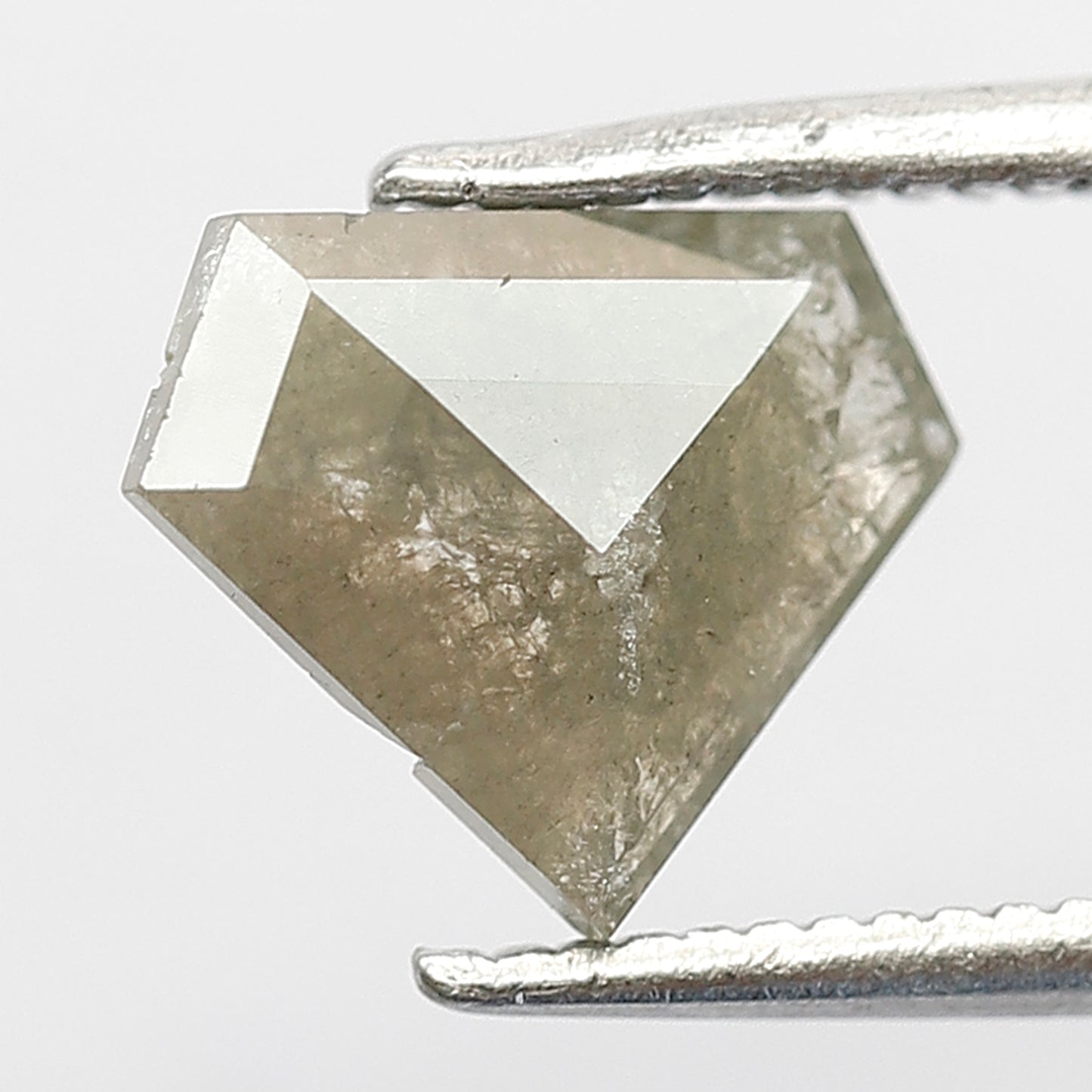1.24 Ct Pentagon Grayish Green Diamond | 7.60 x 9.10 mm Natural Earth Mined Loose Diamond for Custom Pendant