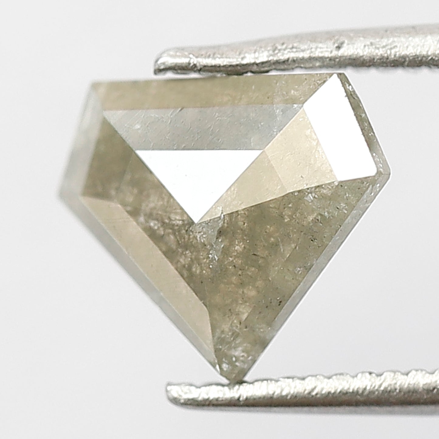 1.24 Ct Pentagon Grayish Green Diamond | 7.60 x 9.10 mm Natural Earth Mined Loose Diamond for Custom Pendant