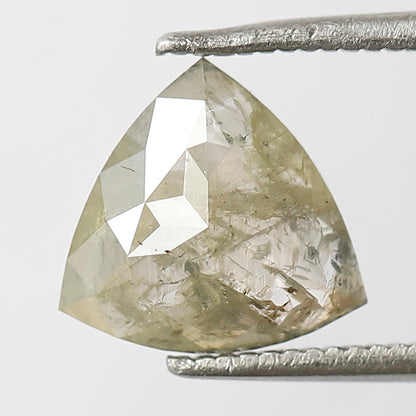 1.45 Ct Triangle Shape Greenish Gray Diamond | 8.80 x 8.80 mm Natural Loose Diamond For Jewelry