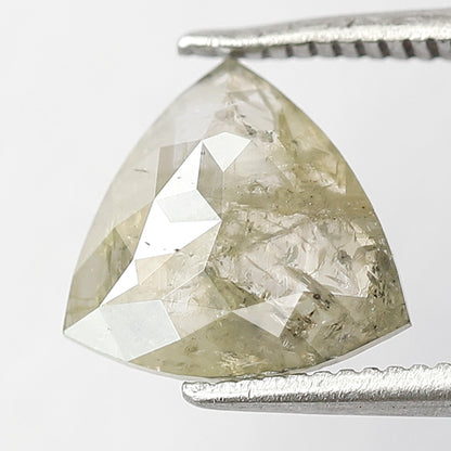 1.45 Ct Triangle Shape Greenish Gray Diamond | 8.80 x 8.80 mm Natural Loose Diamond For Jewelry