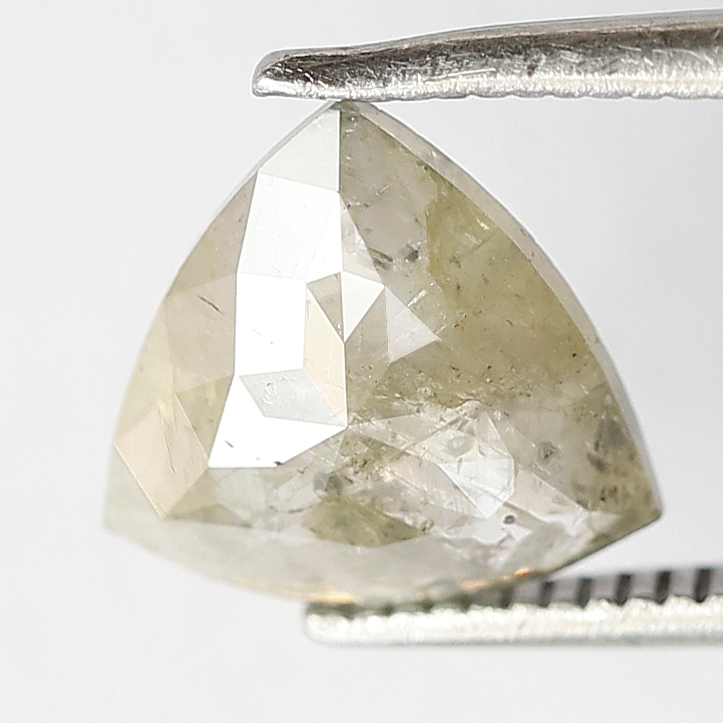 1.45 Ct Triangle Shape Greenish Gray Diamond | 8.80 x 8.80 mm Natural Loose Diamond For Jewelry