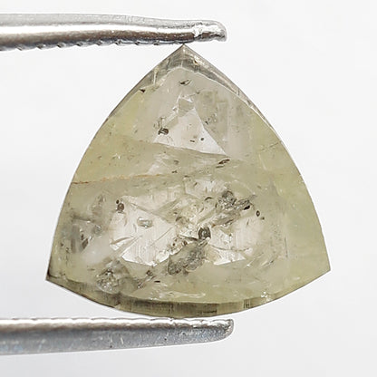 1.45 Ct Triangle Shape Greenish Gray Diamond | 8.80 x 8.80 mm Natural Loose Diamond For Jewelry
