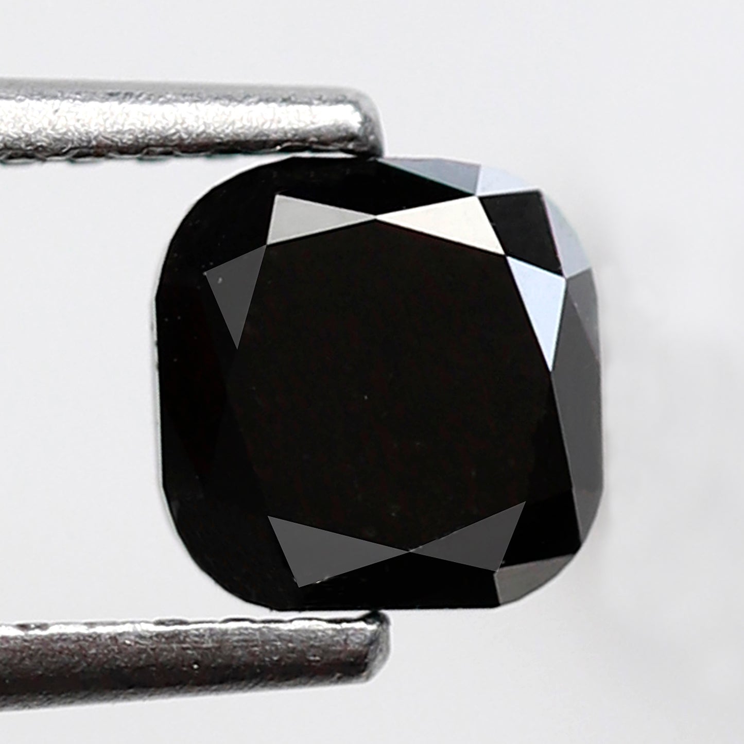 1.06 Ct Square Cushion Shape Black Diamond AAA Quality, Natural Treated Loose Diamond for Women Ring or Custom Jewelry