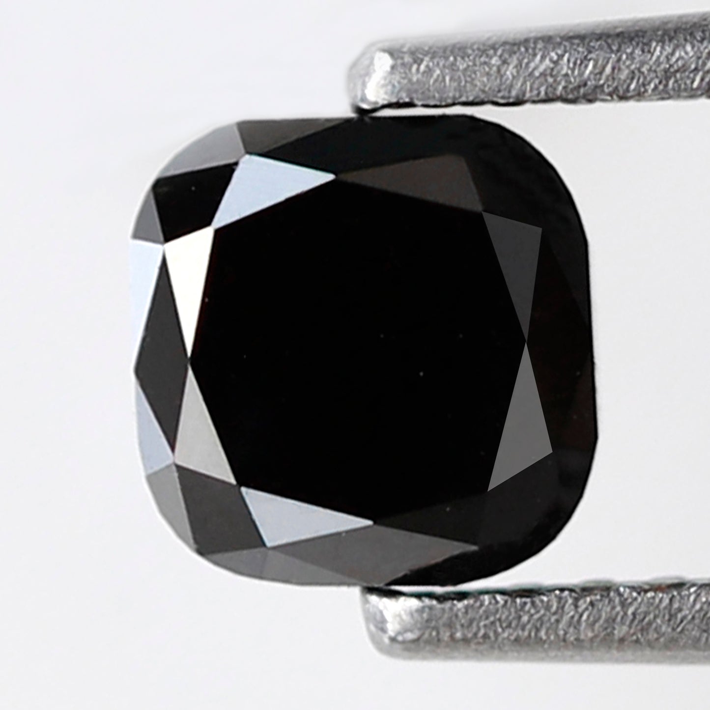 1.06 Ct Square Cushion Shape Black Diamond AAA Quality, Natural Treated Loose Diamond for Women Ring or Custom Jewelry