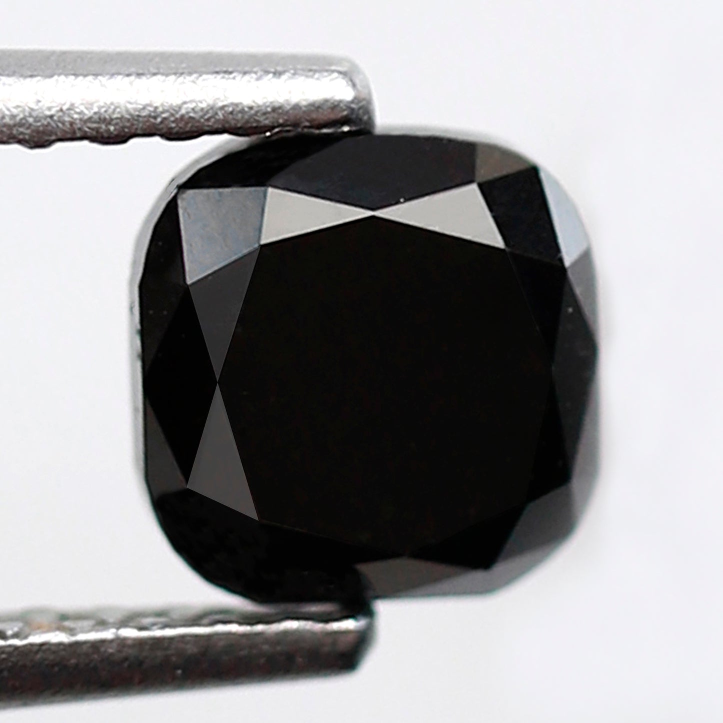 1.06 Ct Square Cushion Shape Black Diamond AAA Quality, Natural Treated Loose Diamond for Women Ring or Custom Jewelry