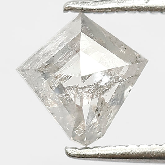 Natural 1.10 Ct White Oval Earth Mined Diamond | Salt & Pepper Conflict Free Loose Stone for Ring