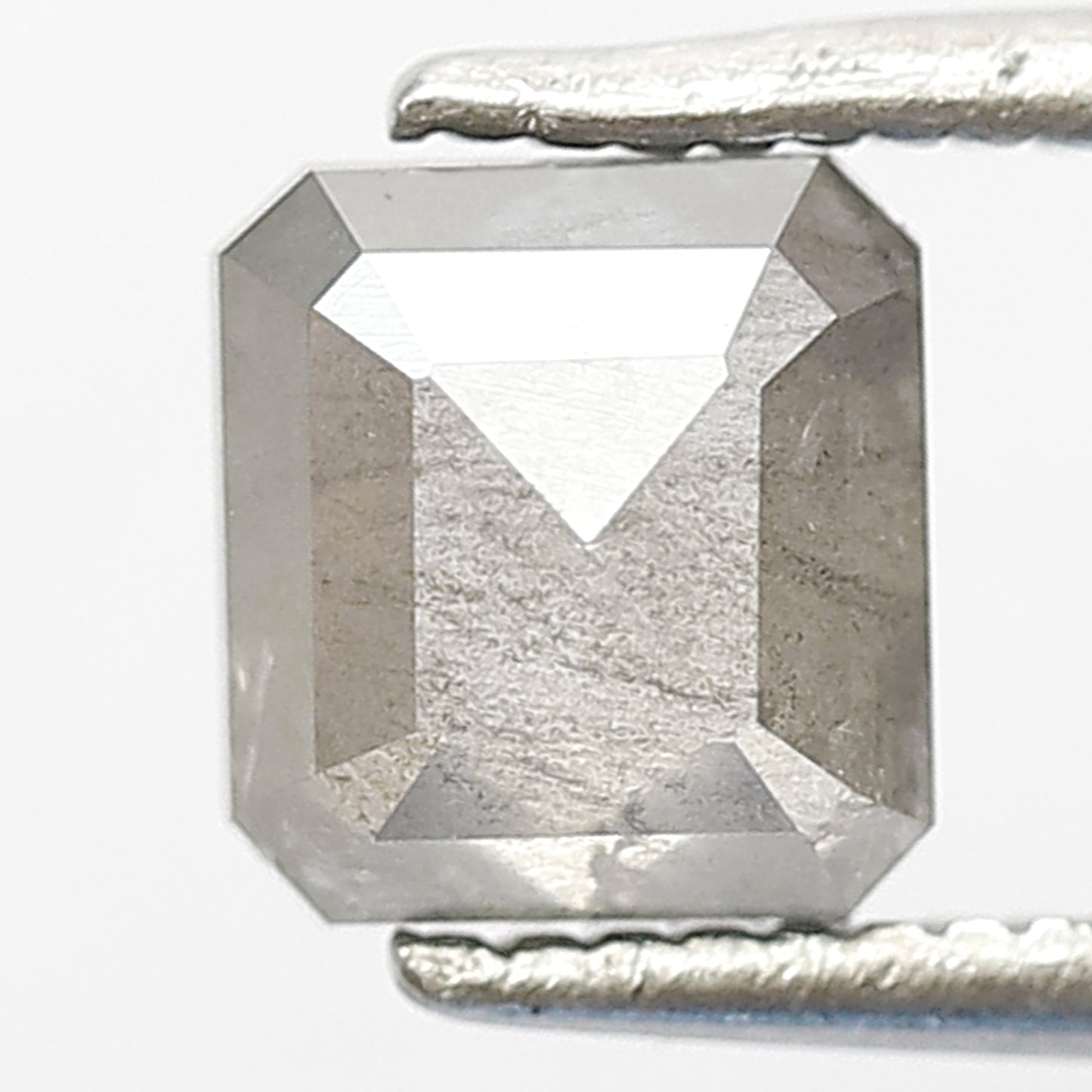 1.05 CT Ethical Radiant cut Loose Diamond, Natural Gray Black Earth Mined Salt and Pepper Diamond
