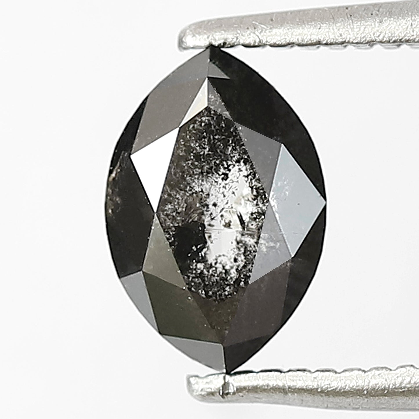 Marquise 1.06 Ct Natural Gray Black Salt & Pepper Diamond | 7.70 mm Loose Diamond for Ring