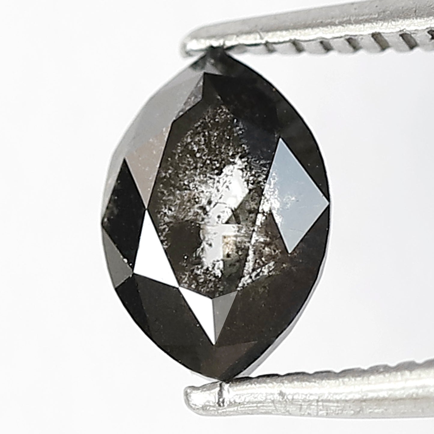 Marquise 1.06 Ct Natural Gray Black Salt & Pepper Diamond | 7.70 mm Loose Diamond for Ring