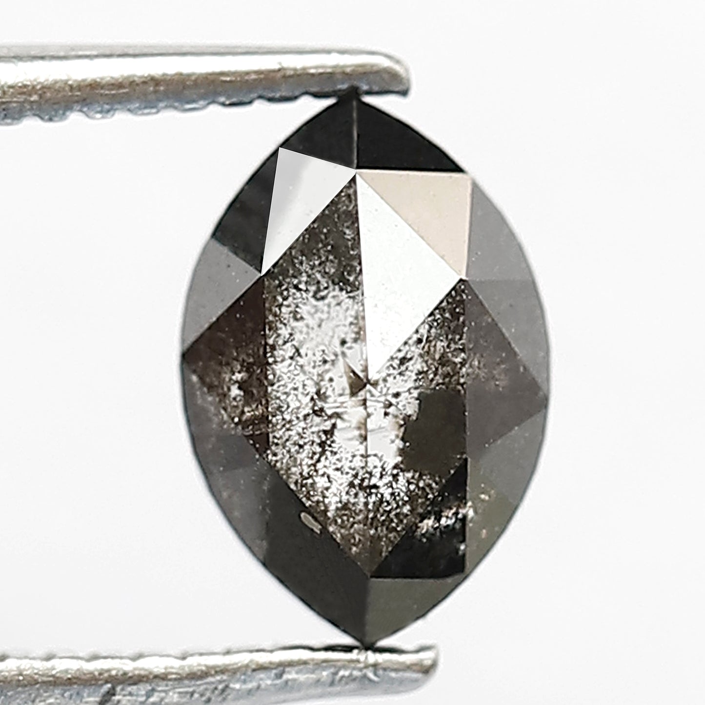 Marquise 1.06 Ct Natural Gray Black Salt & Pepper Diamond | 7.70 mm Loose Diamond for Ring