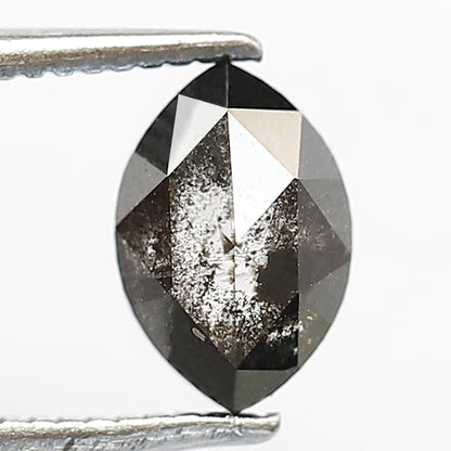Marquise 1.06 Ct Natural Gray Black Salt & Pepper Diamond | 7.70 mm Loose Diamond for Ring