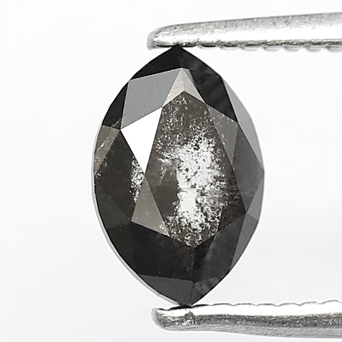 Marquise 1.06 Ct Natural Gray Black Salt & Pepper Diamond | 7.70 mm Loose Diamond for Ring