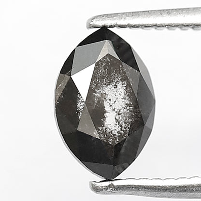 Marquise 1.06 Ct Natural Gray Black Salt & Pepper Diamond | 7.70 mm Loose Diamond for Ring