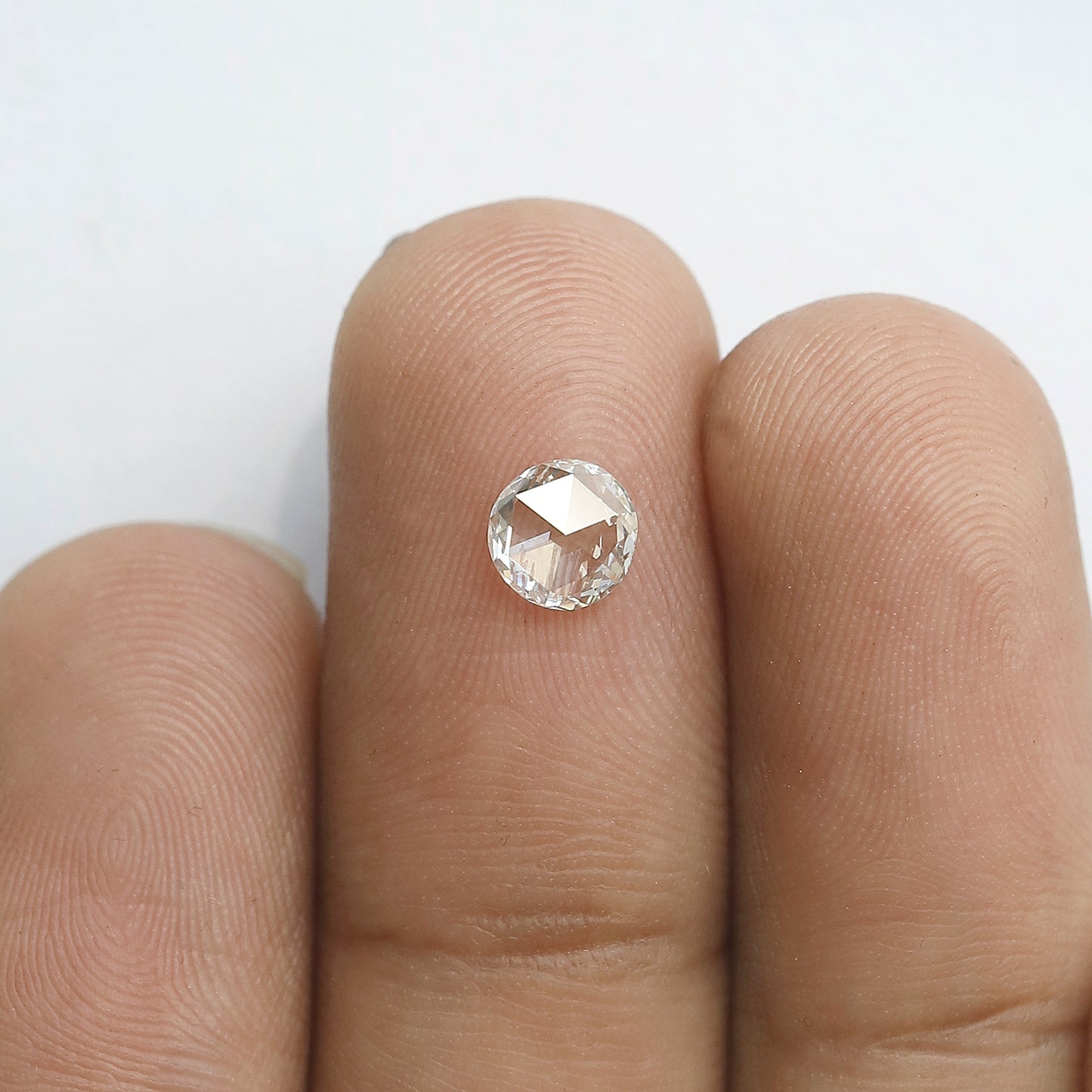 0.51 CT 5 mm GH Color Round,VS Clarity Natural Rose Cut Diamond