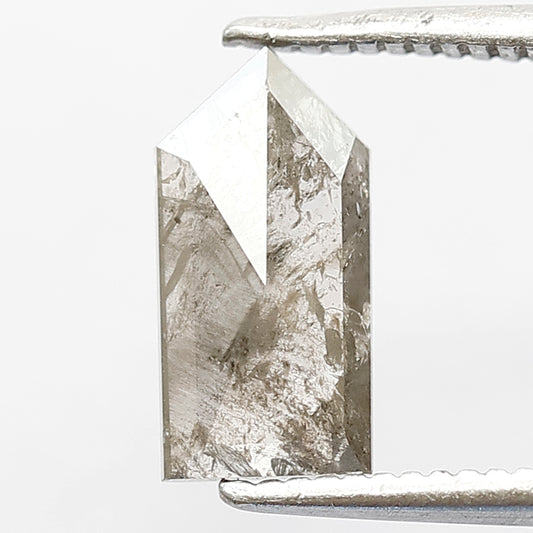 Geometric Shape 0.97 Ct Natural Gray Black Salt & Pepper Diamond | Conflict Free Loose Diamond For Custom Pendant