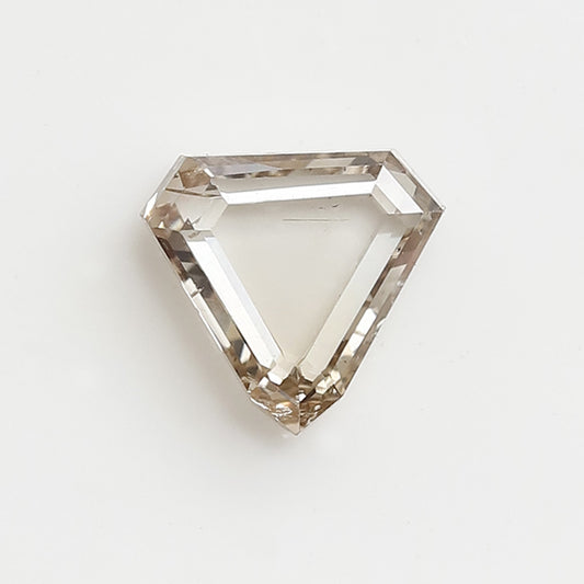 Natural Champagne Geometric Cut Diamond 1.00 CT, 6.70 mm Rose Cut Loose Diamond for Custom Jewelry Making