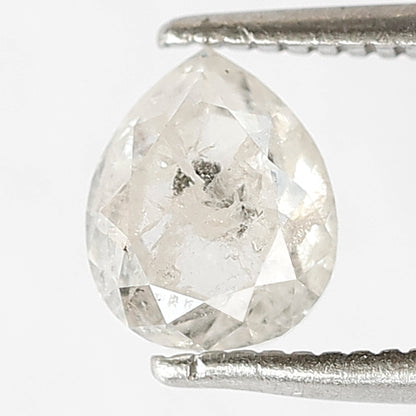 Pear Shape 1.09 Ct Natural White Salt & Pepper Diamond | Loose Diamond for Wedding Jewelry
