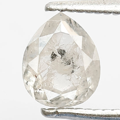 Pear Shape 1.09 Ct Natural White Salt & Pepper Diamond | Loose Diamond for Wedding Jewelry