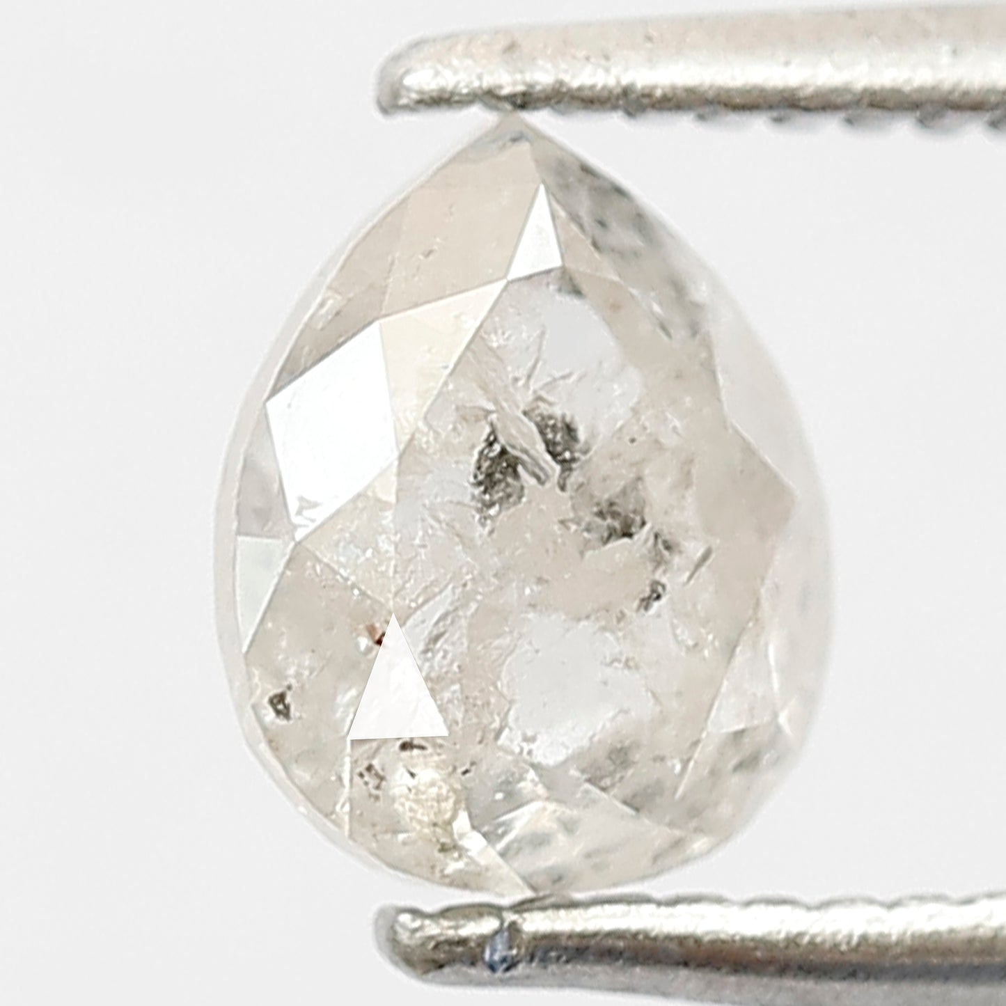 Pear Shape 1.09 Ct Natural White Salt & Pepper Diamond | Loose Diamond for Wedding Jewelry