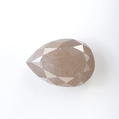 3.99 Carat Pear Rustic Diamond | Pinkish Misty White Natural Diamond | Conflict Free Loose Diamond | Handmade Engagement Ring Stone