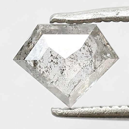 Diamond Shape 0.68 Ct Natural Gray Black Salt & Pepper Diamond | Conflict Free Loose Earth Mined Diamond for Ring
