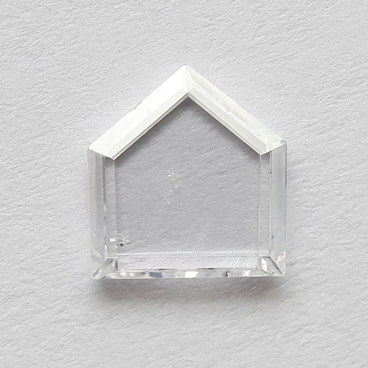 0.91 CT Glaring EF Color Portrait Cut Geometric Shape 7.8 MM Translucent Loose Natural Diamond made for Unique Jewelry