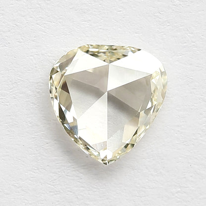 1.07 Carat Heart 7.5 mm VVS clarity Yellow Heart shape for Vintage Ring