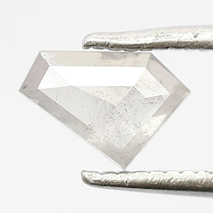 Natural Loose Geometric Cut 0.59 CT, 7 x 5 mm Gray Black Earth Mined Salt and Pepper Diamond