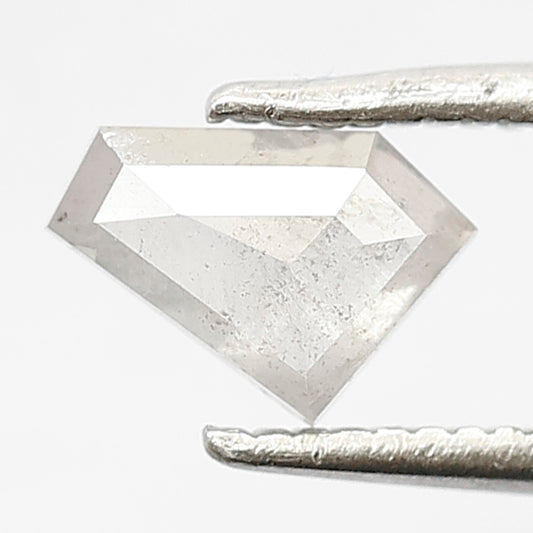 Natural Loose Geometric Cut 0.59 CT, 7 x 5 mm Gray Black Earth Mined Salt and Pepper Diamond