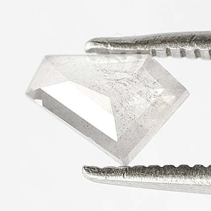 Natural Loose Geometric Cut 0.59 CT, 7 x 5 mm Gray Black Earth Mined Salt and Pepper Diamond